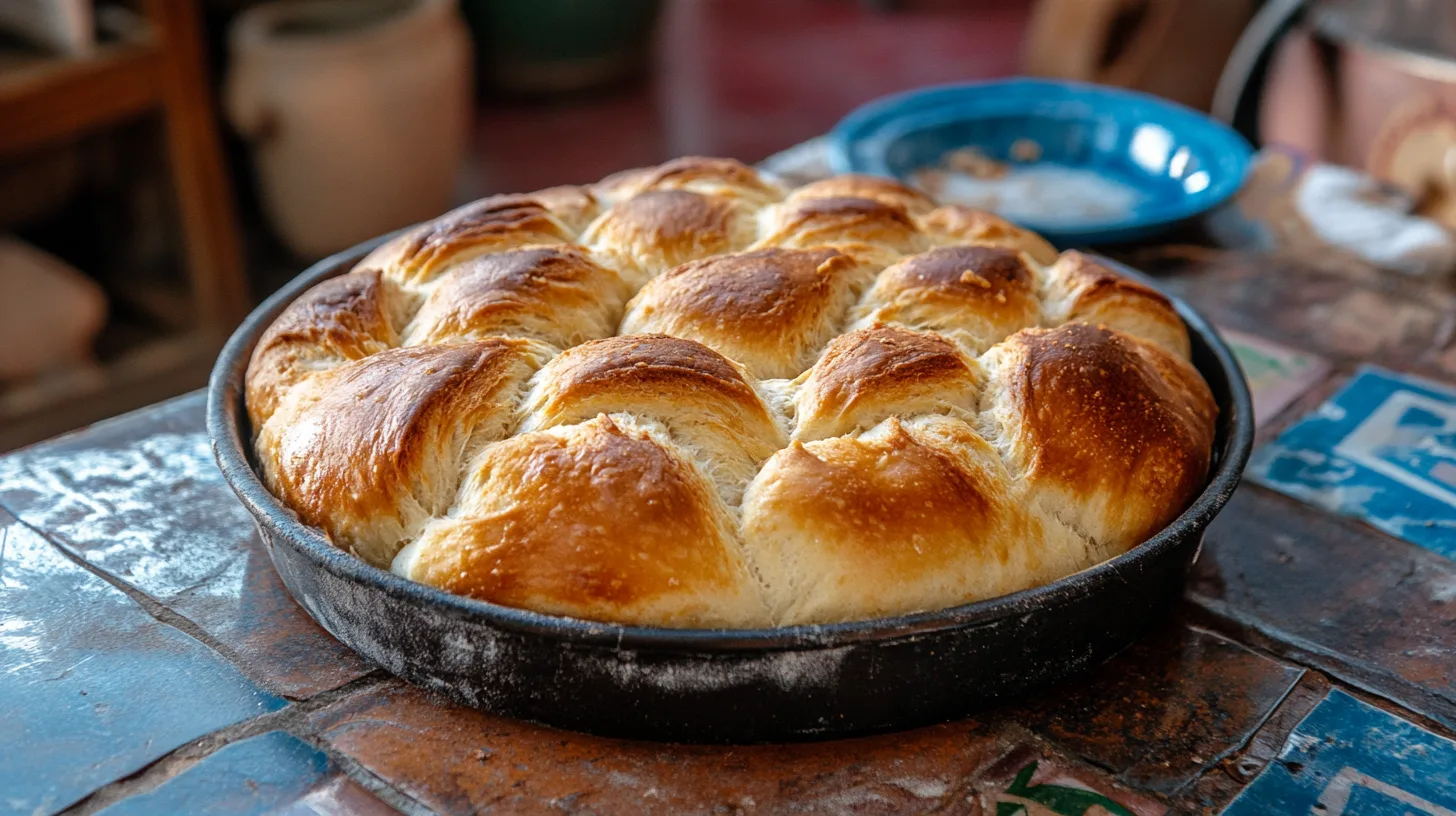 A freshly baked loaf of Cuban bread with a crisp golden crust and soft, airy interior, highlighting its distinct texture.