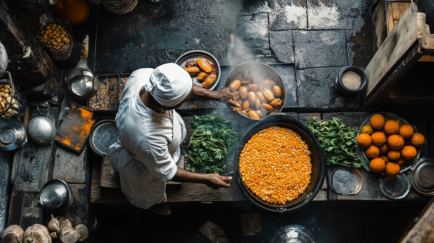 A slice of golden cornbread on a plate, highlighting its deep roots in African American and Southern cuisine.