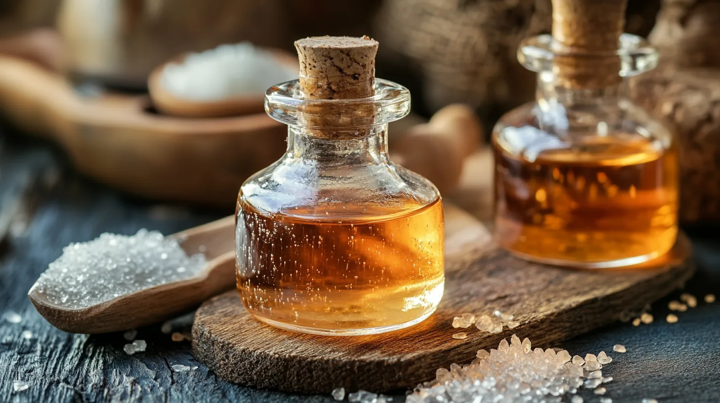A side-by-side comparison of glycerin and glucose syrup in small bowls, highlighting their differences in texture and appearance.