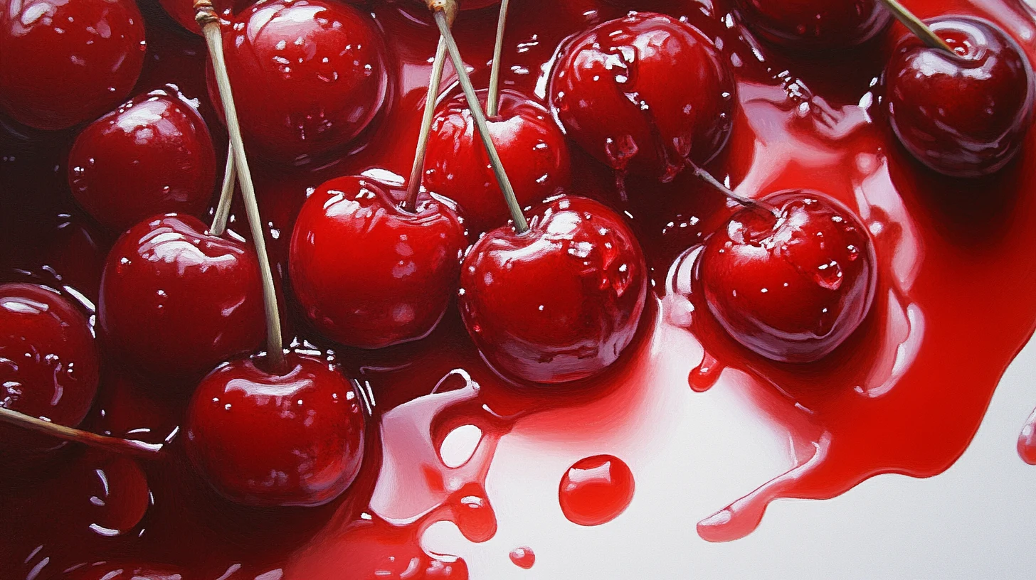 A jar of cherry jelly and a jar of cherry jam side by side, highlighting their differences in texture and appearance.